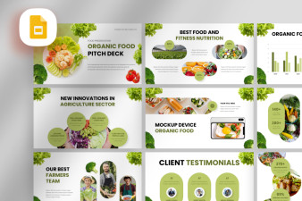 Organic Food Pitch Deck Google Slide Template